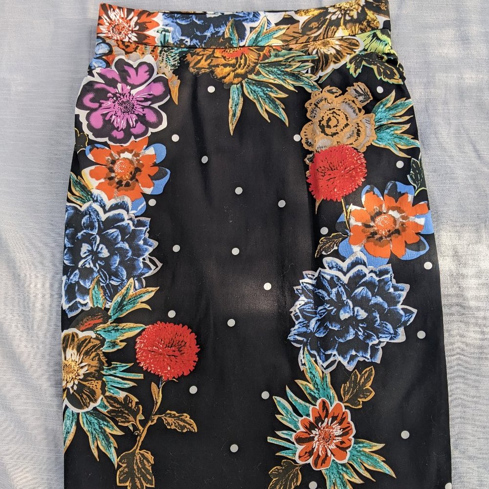 Baraschi Floral Midi Skirt Size 4